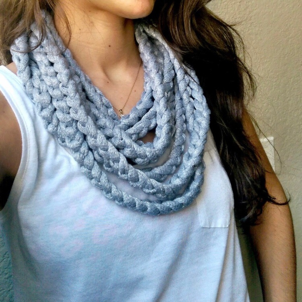 Cotton Infinity Rope Scarf